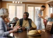 Seniors dining and enjoying the benefits of assisted living
